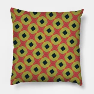Bold Mid Century Geometric Shapes Pillow