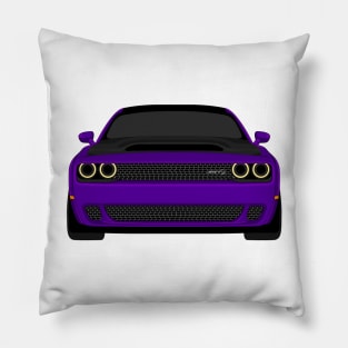 DODGE DEMON FRONT PURPLE Pillow