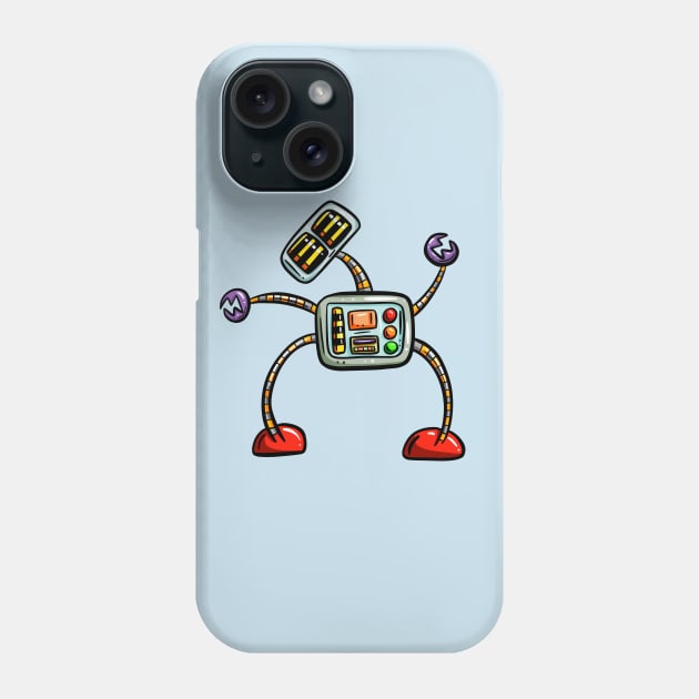 Long Limb Cartoon Robot Phone Case by Squeeb Creative