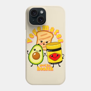 Vegemite and Friends - Vegemates - Cute Vegetarian Spread - Avocado - Toast - Australia Phone Case