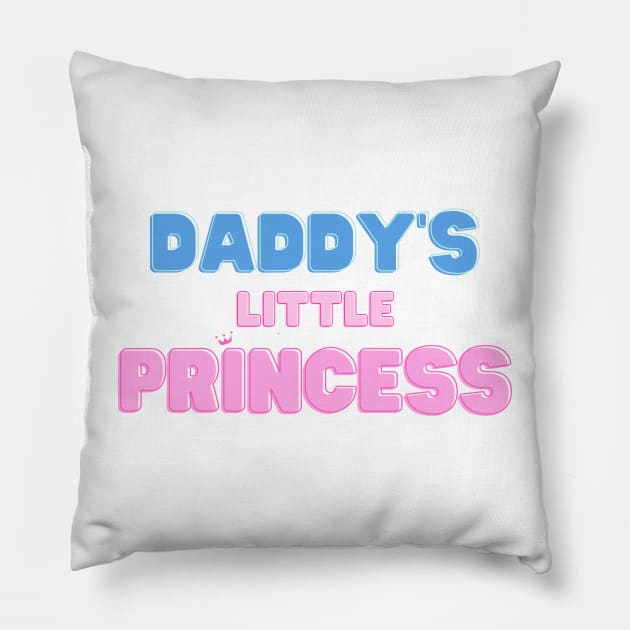 Daddy's little princess Pillow by Cylien Art