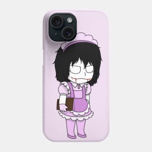 jeff the killer maid chibi Phone Case