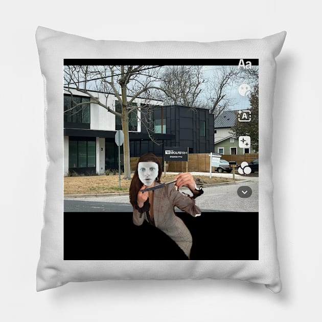 precog agatha Pillow by ephemeral city and cloth