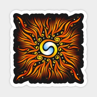 Wind from the south | Mystical mandala Magnet