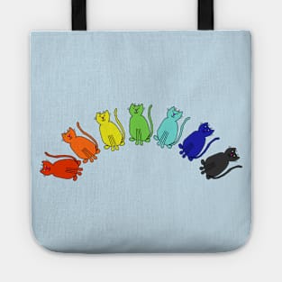 Cute Cats Rainbow Tote