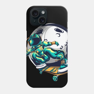 Astronaut Freestyle Skateboard Phone Case