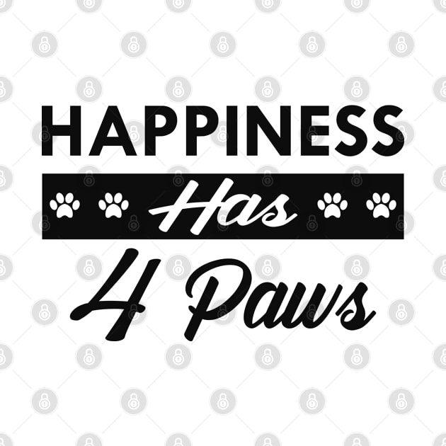 Dog - Happiness has 4 paws by KC Happy Shop