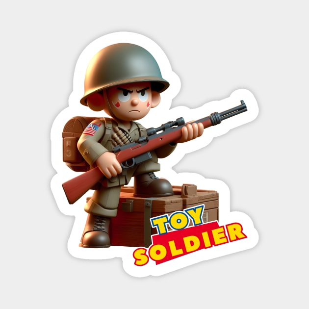 Toy Soldier Magnet by Rawlifegraphic