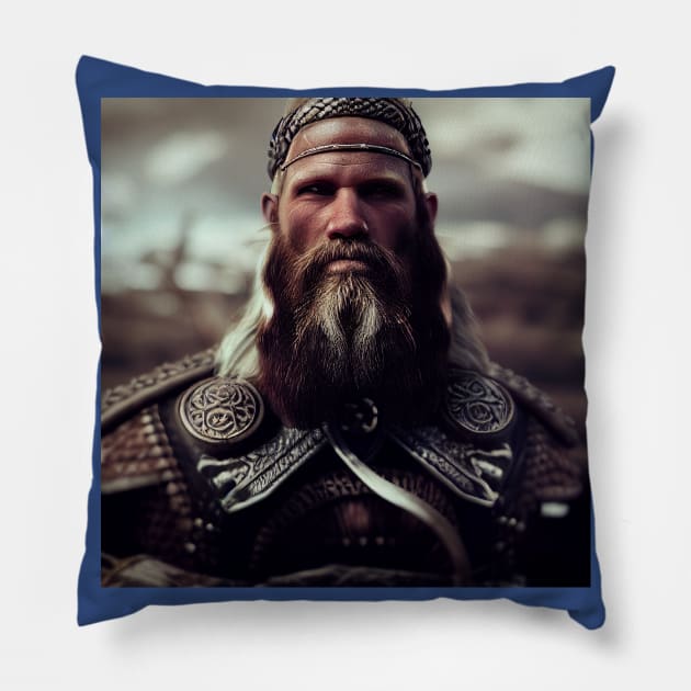 Viking Raider Pillow by Grassroots Green