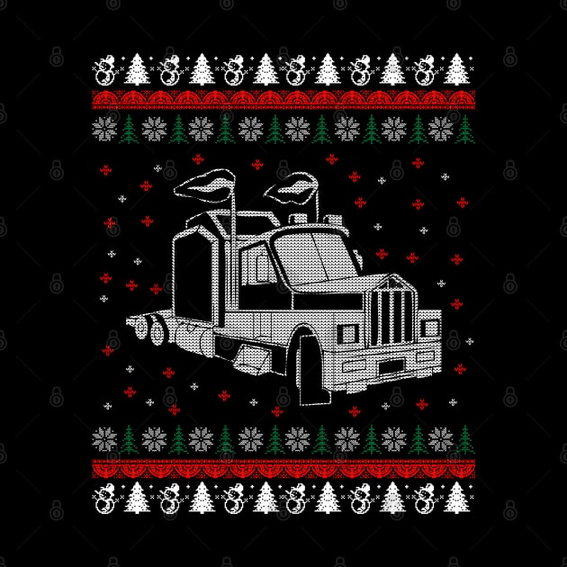 Trucker Christmas Sweater by DennisMcCarson
