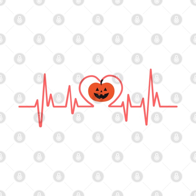 Halloween Pumpkin Heartbeat - II by ElevateElegance