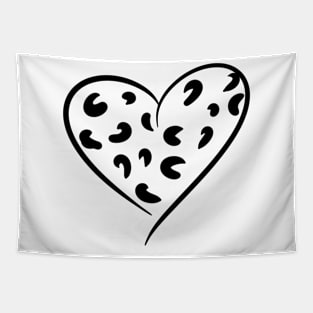 Leopard heart Tapestry