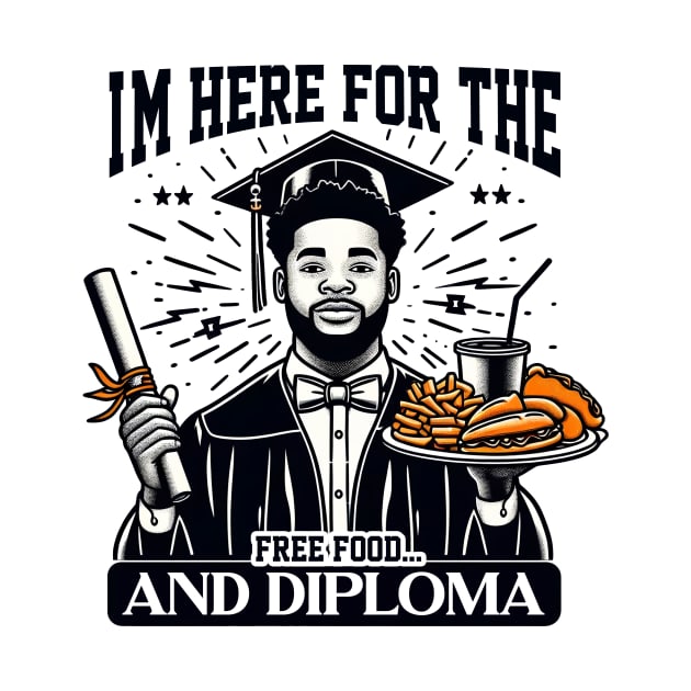 I'm Here for the Free Food and Diploma Graduation by cyryley