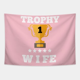 Trophy best wife couple  gift idea Tapestry