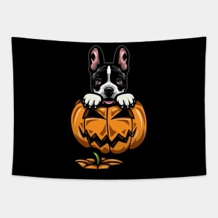 French Bulldog Pumpkin Pumpkin Tapestry