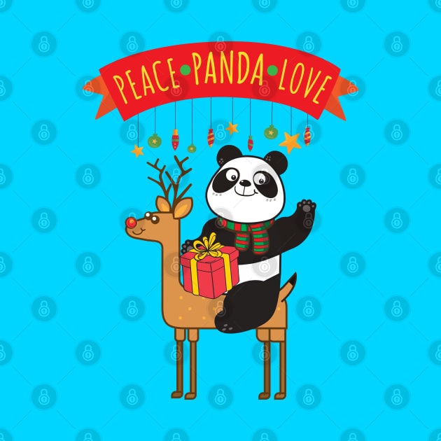 Peace Panda Love by Plushism