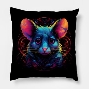 Neon Rodent #5 Pillow