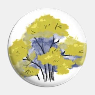 Watercolor Bush Pin