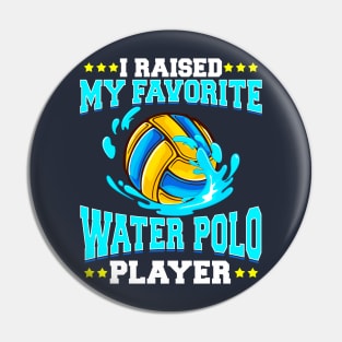 Raised Favorite Water Polo Player Pin