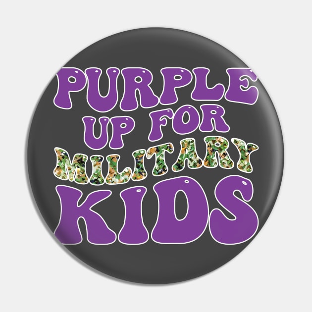 Month of the Military Child Purple Up for Military Kids Pin by Rosemat