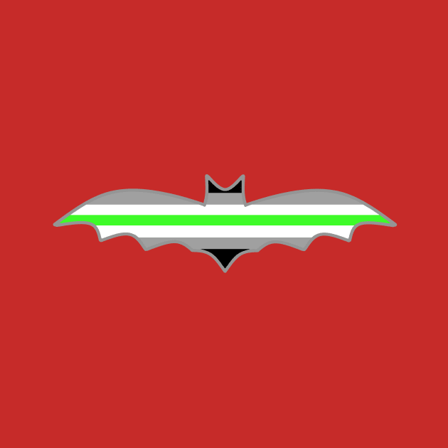 Agender Pride Flag: Halloween Bat by DisneyFanatic23