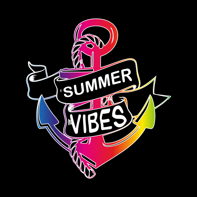 Summer Vibes full color | LGBT beach sailling captain by PolygoneMaste