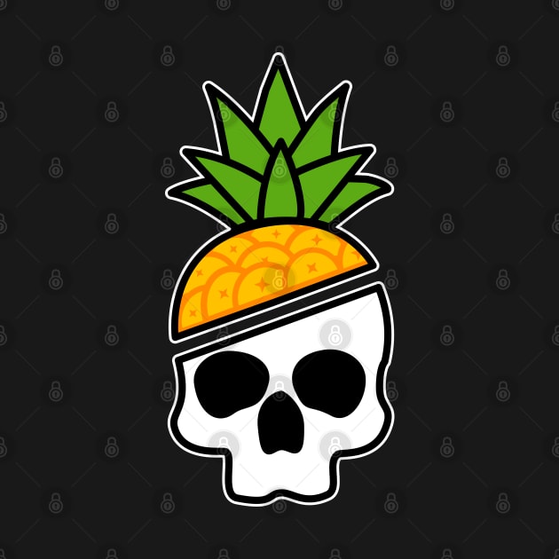 Pineapple Skull by MedleyDesigns67