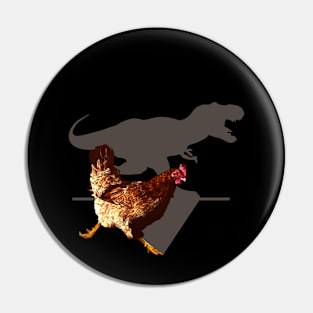 t-rex chicken running Pin