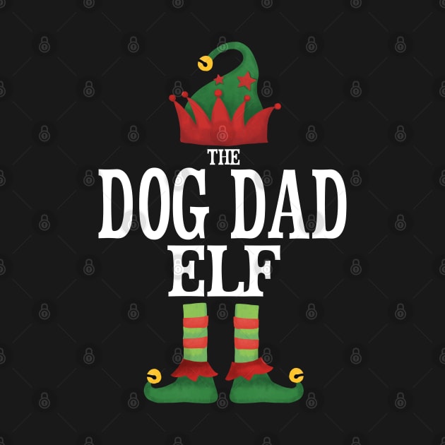 Dog Dad Elf Matching Family Group Christmas Party Pajamas by uglygiftideas