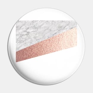 Rosy golden marble II Pin