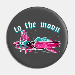 To The Moon Pin