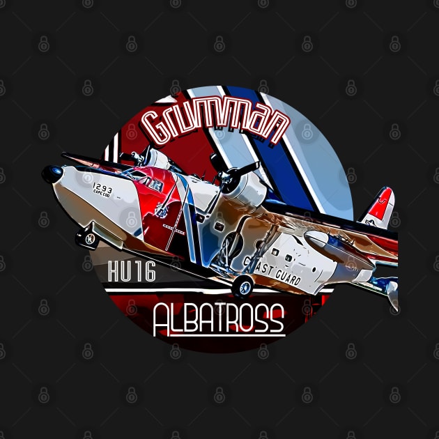 Grumman HU-16 Albatross Coast Guard Airplane by aeroloversclothing