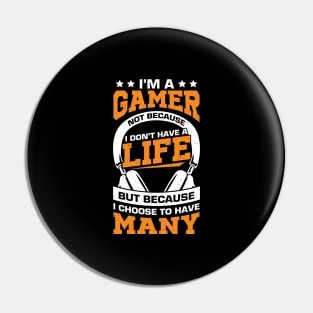 Video Gaming Computer Game Gamer Gift Pin