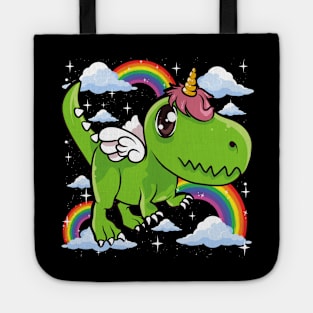 Cute Dinosaur & Unicorn Unisaur Mythical Animal Tote