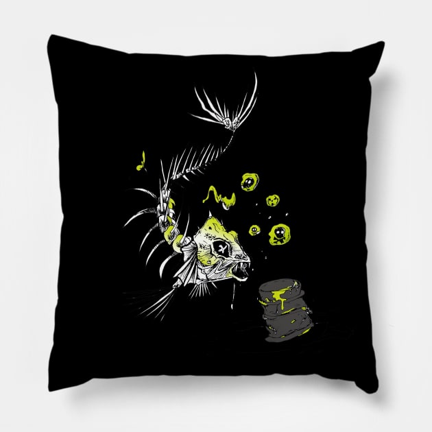 Toxic Fish Pillow by Perryology101
