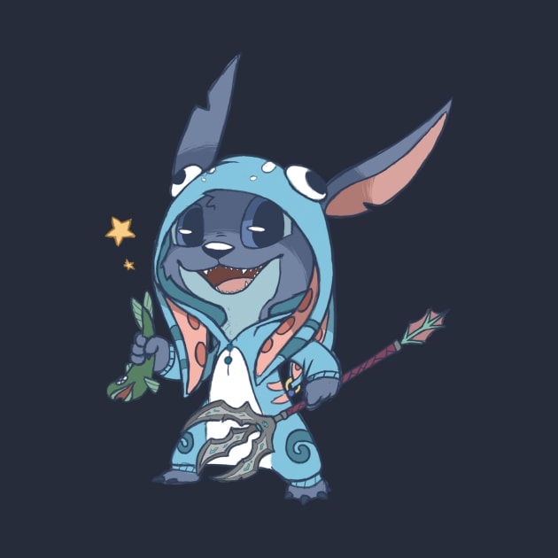 Stitch in a Fizz onesie by FrozenBrownies