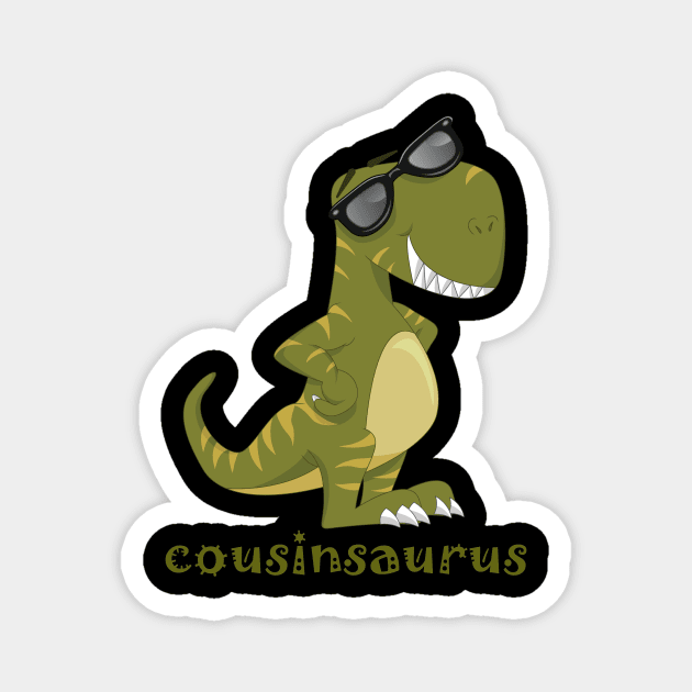 Cousinsaurus Magnet by cdclocks
