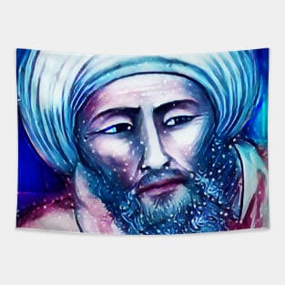 Averroes Snow Portrait | Averroes Artwork 13 Tapestry