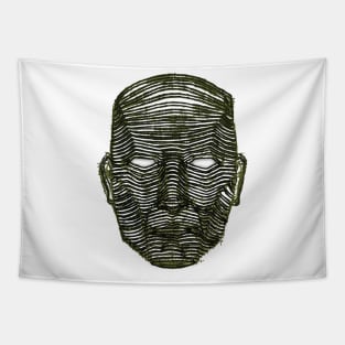 Deadpan Face Tapestry