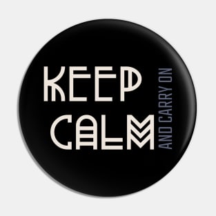 Keep Calm in the Storm Pin