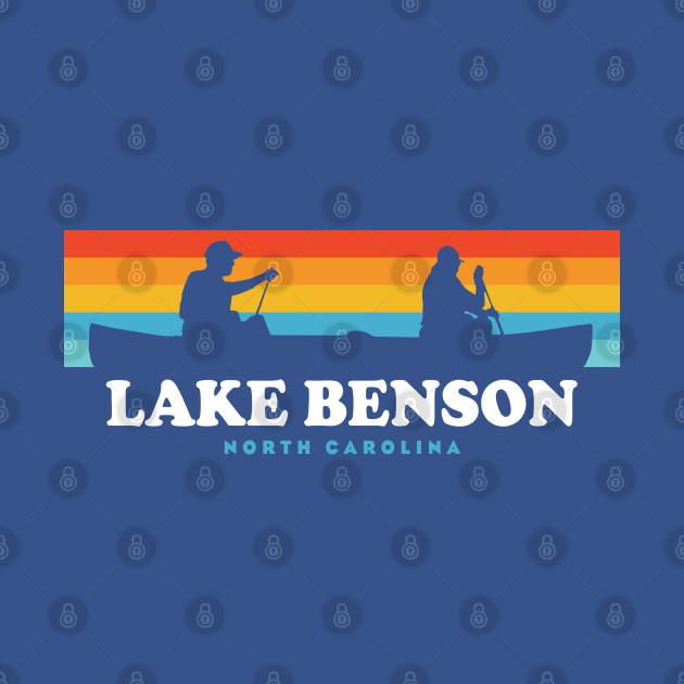 Discover Lake Benson North Carolina Canoe - Lake Benson - T-Shirt