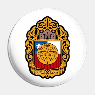 San Antonio Flag Seal Decal Pin