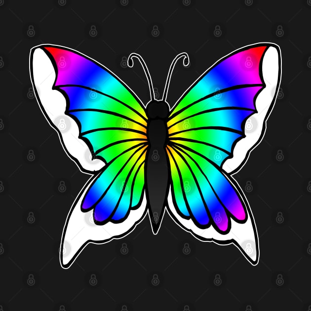 Rainbow Butterfly by julieerindesigns