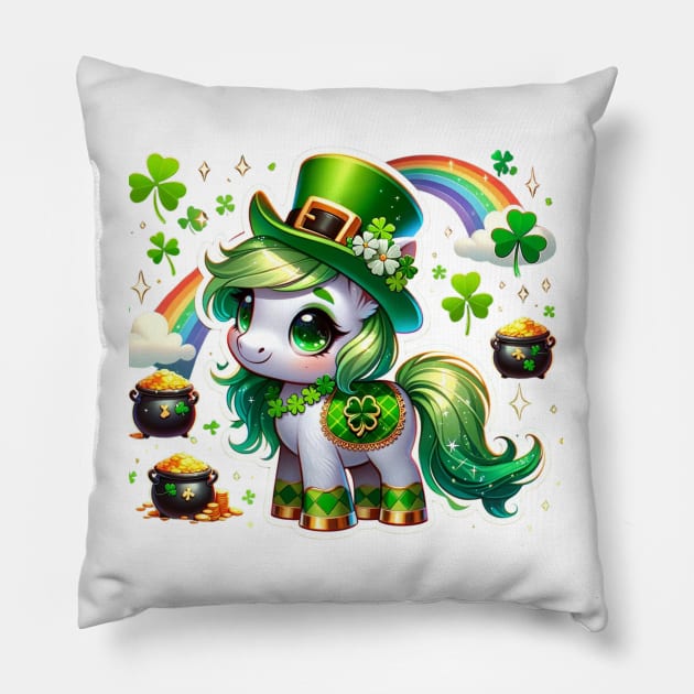 PONY OF PADDY'S DAY Pillow by Lolane