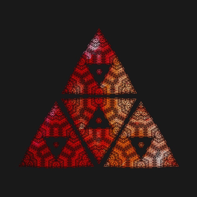 Red triangle gradient by Geomhectic