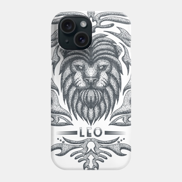 Leo Zodiac Sign Phone Case by Utopia Shop