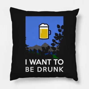 I want to believe - Alcohol and Funshirts beer Pillow