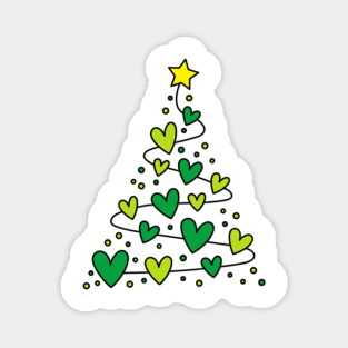 VSCO Girl Christmas Tree from Green Hearts Magnet