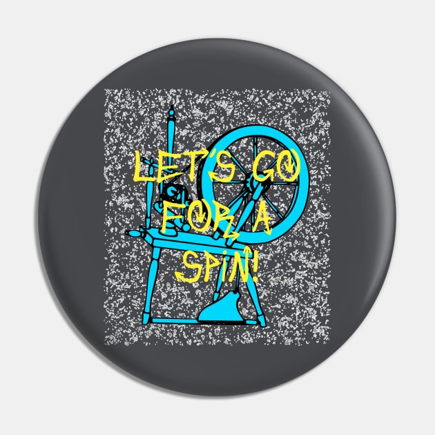 Let's Go for a Spin Pin by TimespunThreads