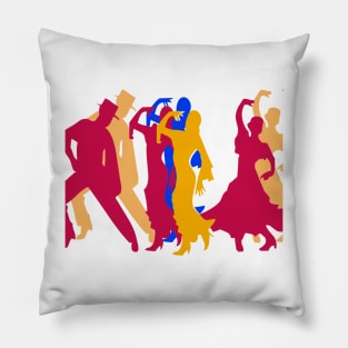 flaming flamenco transparent Pillow